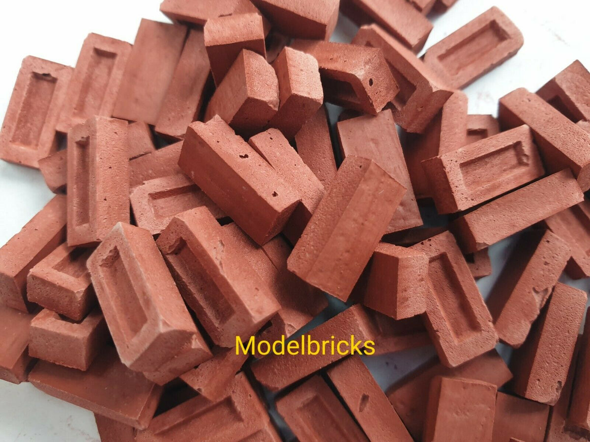 1:16th Scale Model Bricks - Brick Red Colour – ModelBricks