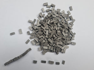 1:35th Scale 250 Grey Stone Wall Blocks - ModelBricks